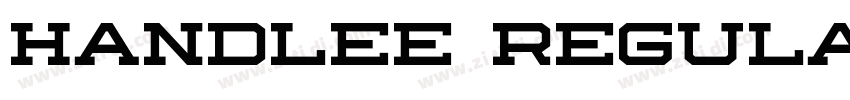 Handlee Regular字体转换